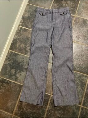 Gap High Rise Baby Boot Cut Linen Blend
Trouser Pants. Women’s Size 8